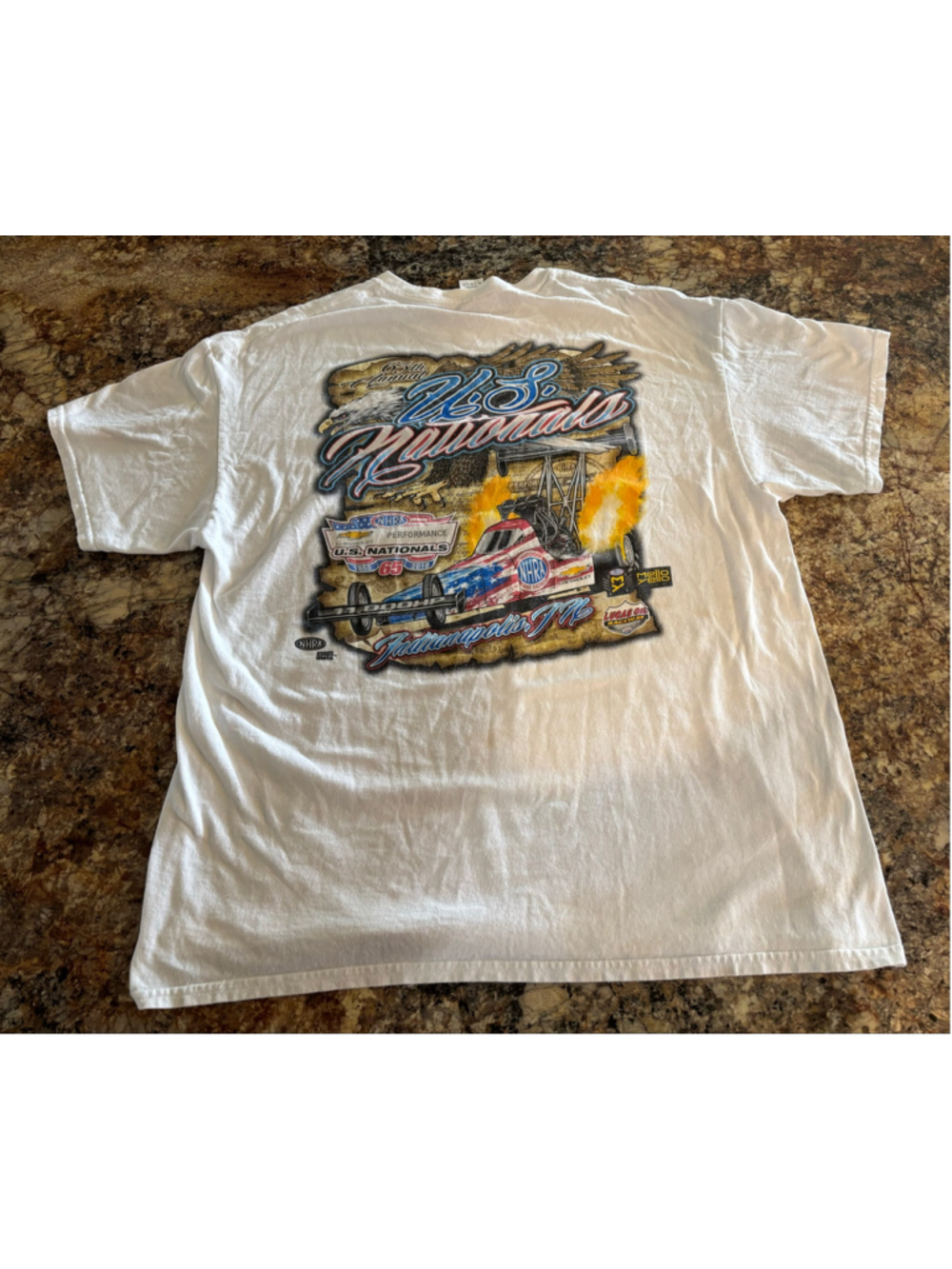 2019 NHRA U.S. Nationals Drag Racing Graphic T-Shirt Men’s XL